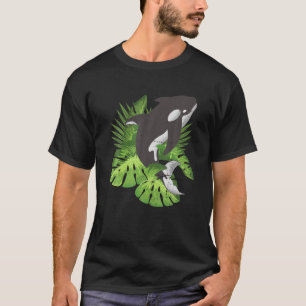 Camiseta Mar Tropical Orca Ocean Amante de os animais Balei