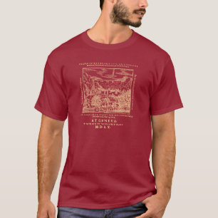 Camiseta Mar Vermelho 1560 da bíblia de Genebra (impressã