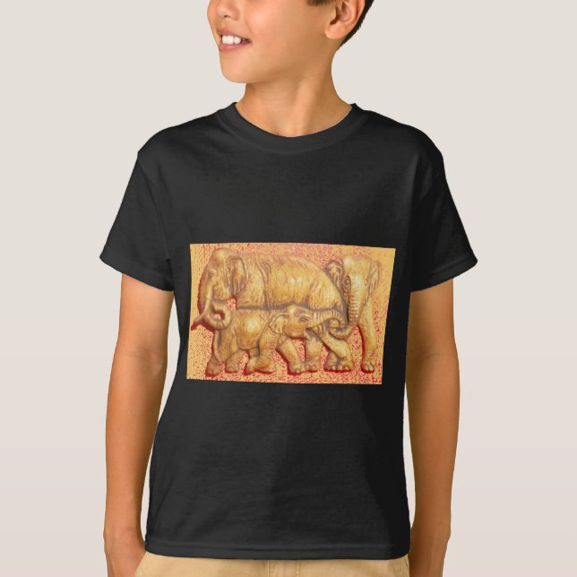 Camiseta Mara Elephants africana ameaçada (Frente)