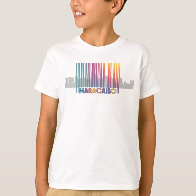 Camiseta Maracaibo City Barcode Art Latin Pride (Frente)