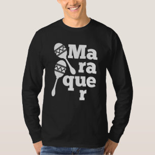 Camiseta Maracas Player Mexicano Musical Latino Percus