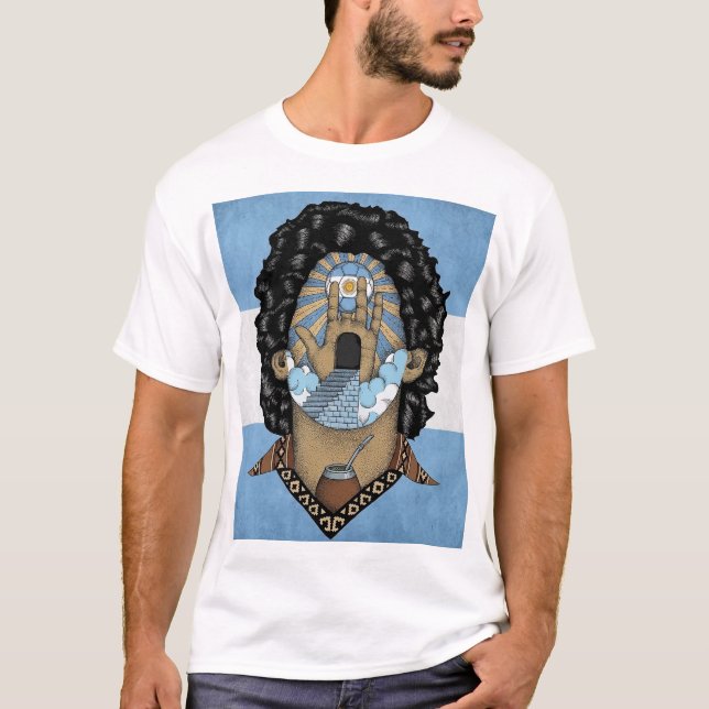 Camiseta Maradona Argentina Fã de Futebol (Frente)