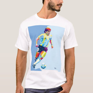 Camiseta Maradona lendário jogador de futebol