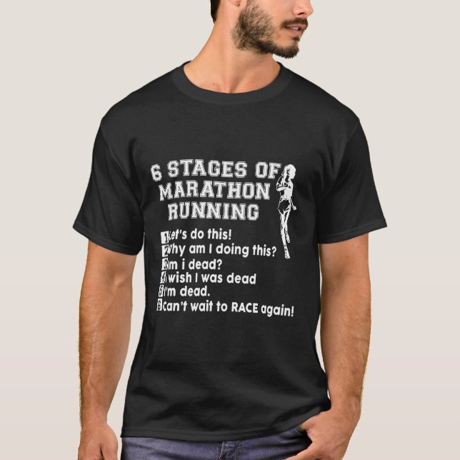 Camiseta Marathon Executando O Funny Runner Tee Track Perfe (Frente)
