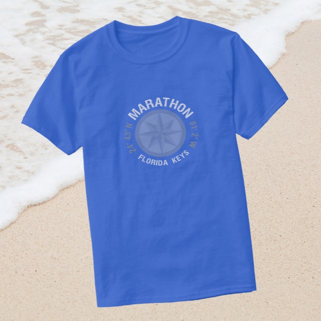 Camiseta Marathon Florida Keys, de latitude náutica (Criador carregado)