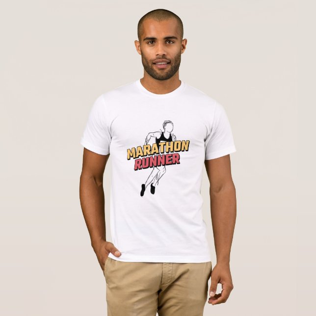 Camiseta Marathon Runner | T-Shirt Em Corrente (Frente Completa)