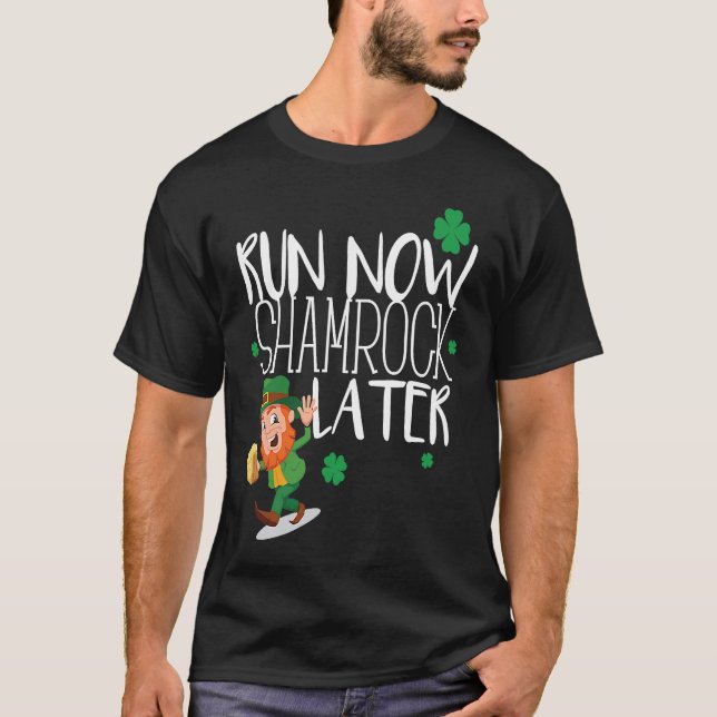 Camiseta Marathon Running St Patricks Day  Race 5k Runner (Frente)