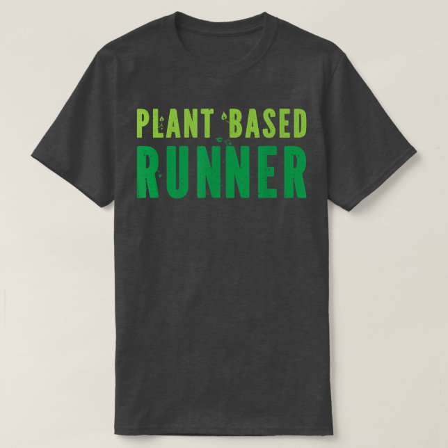 Camiseta Maratona de Corrente com Base em Plantas Vegan Veg (Frente do Design)