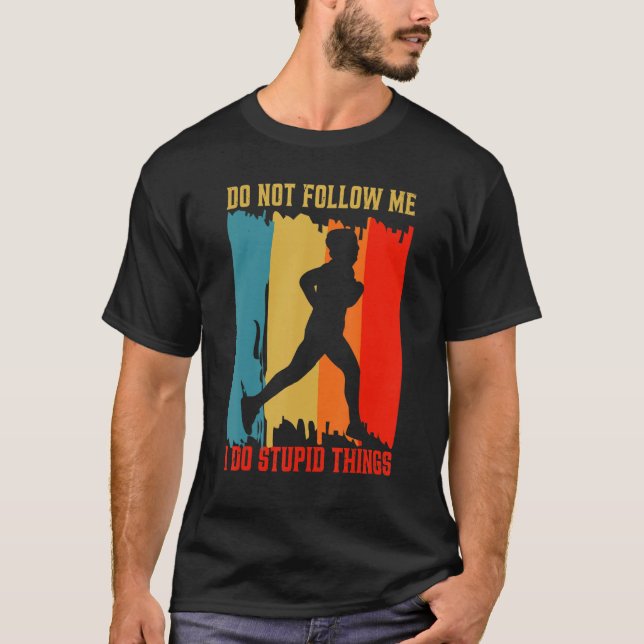 Camiseta Maratona de Maratona Retro 13.1 Não Me Siga (Frente)