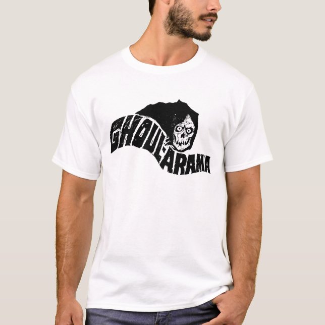 Camiseta maratona do filme do "ghoul-Um-Rama" do monstro (Frente)