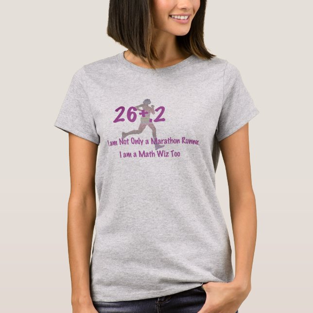 Camiseta Maratona engraçada, eu sou matemática também, Shir (Frente)
