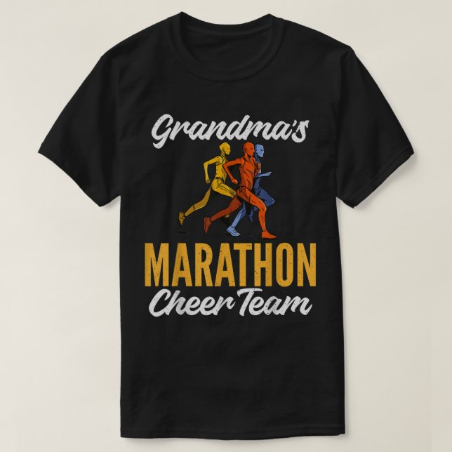 Camiseta Maratonista da Maratona de Vovó, Cheer Team Marato (Frente do Design)