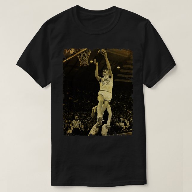 Camiseta Maravich Vintage Design De Basquete 1 (Frente do Design)