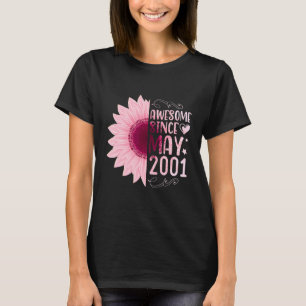 Camiseta Maravilha Rosa De Girassol Desde Maio De 2001 Aniv