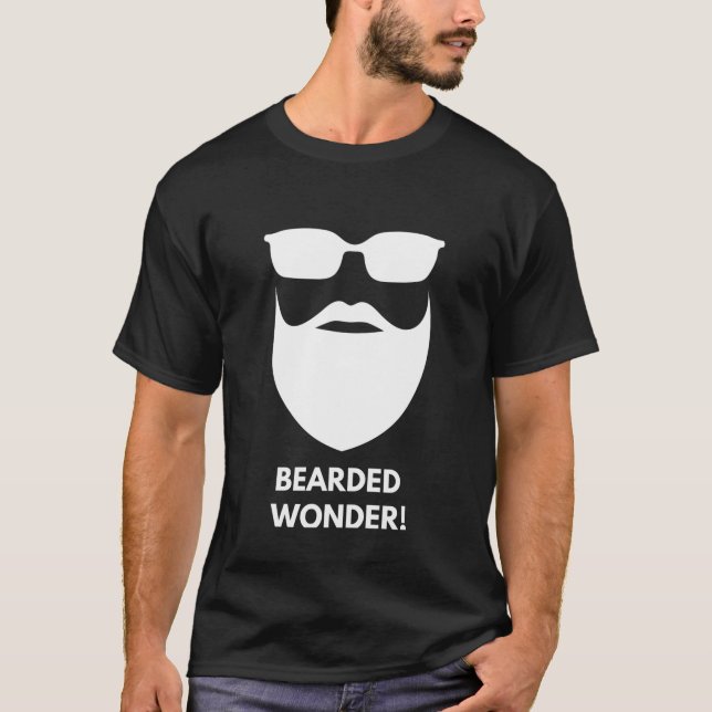 Camiseta Maravilha! Ventilador de barba. (Frente)