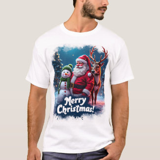 Camiseta Maravilhas de Natal alegres