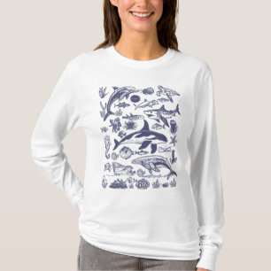 Camiseta Maravilhas do Oceano – Vida Marinha Vintage