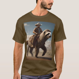 Camiseta "Maravilhas do Oeste Selvagem: Cowboy Andando um C