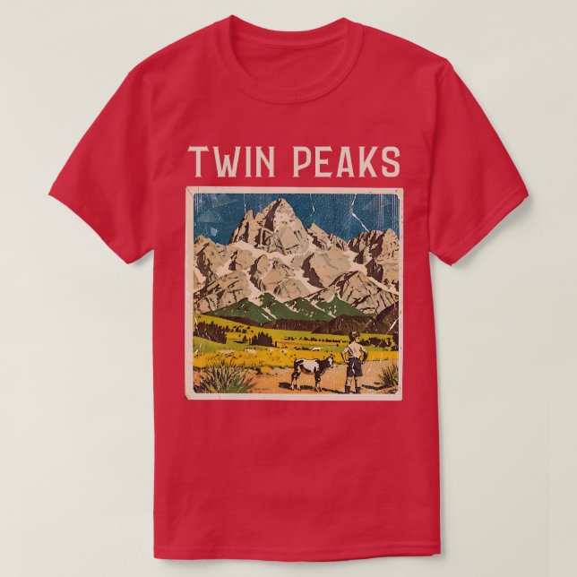 Camiseta Maravilhas em Twin Peaks Montanha Caminhando Camis (Frente do Design)