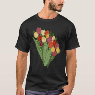 Camiseta Maravilhosa e adorável Primavera de Natureza Tulip