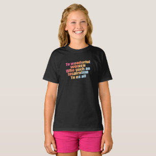 Camiseta maravilhosa T-Shirt inspiração feminina