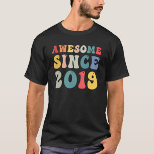 Camiseta Maravilhoso Desde 2019 4º Aniversário Oferece 4 An