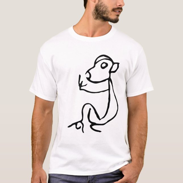 Camiseta Maravilhoso macaco-zodíaco-chinês-#001-01- T-Shirt (Frente)