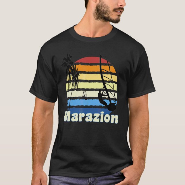 Camiseta Marazion Cornwall Windsurfing Praia de Windsurf (Frente)