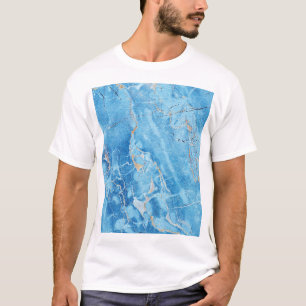 Camiseta Marble Elegance: Superfície Texturizada Natural.