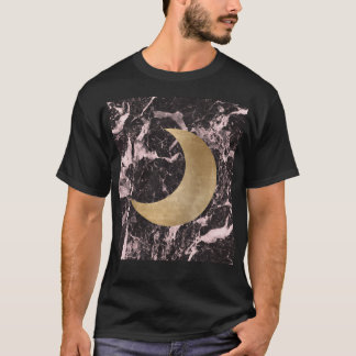 Camiseta Marble Moon Pink Night Sky