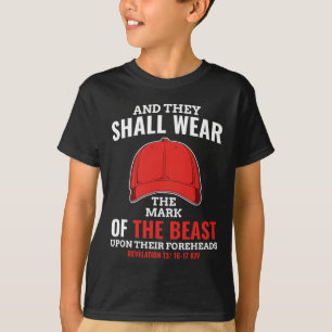 Camiseta Marca Anti-Trump Engraçada Do Liberal Do Chapéu Ve