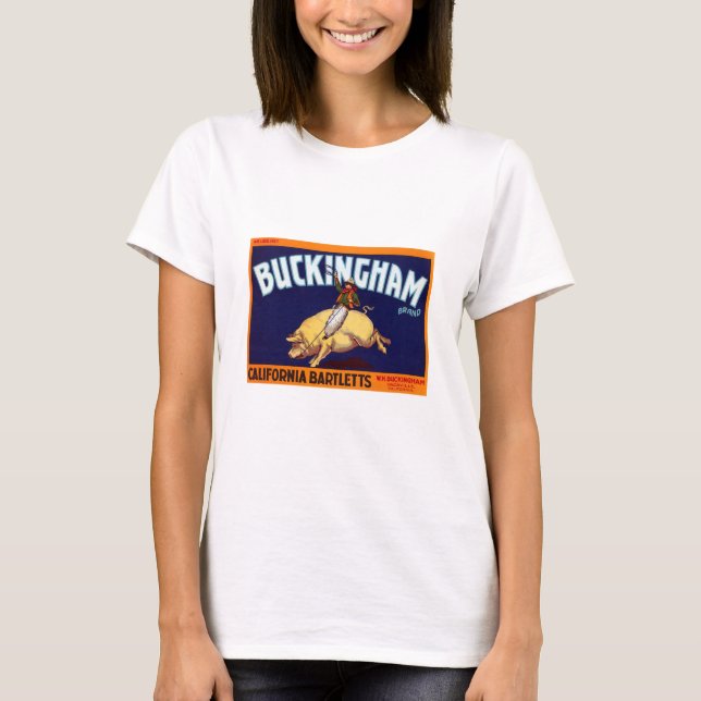 Camiseta Marca Califórnia Bartletts de Buckingham (Frente)