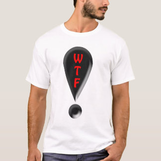 Camiseta Marca de exclamação de WTF