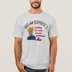 Camiseta Marca de molho quente Clinton Trump Satire "Bad Ho