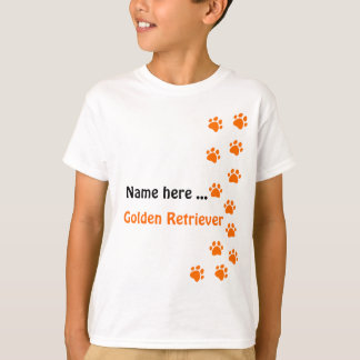 Camiseta Marca de pata - adicione seu próprio nome ou raça