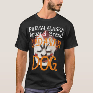 CAMISETA MARCA DE ROUPAS PRIMALALASKA CADÁVER CÃO
