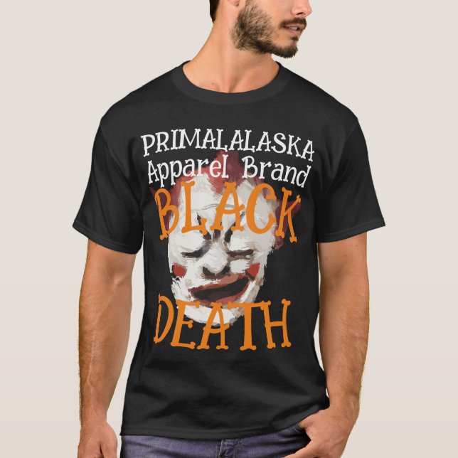 CAMISETA MARCA DE ROUPAS PRIMALALASKA MORTE NEGRA (Frente)