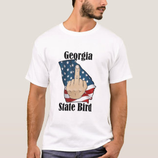 Camiseta Marca do dedo médio da t-shirt de aves do estado d