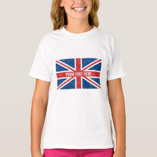 Camiseta Marca T-Shirt Personalizada da bandeira Britânica 