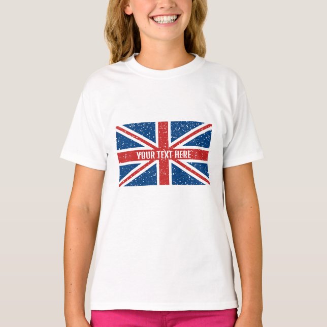Camiseta Marca T-Shirt Personalizada da bandeira Britânica  (Frente)