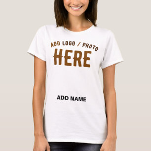 CAMISETA MARCA VERIFICADA BRANCA PERSONALIZÁVEL MODERNA
