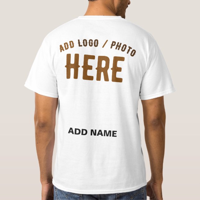 CAMISETA MARCA VERIFICADA BRANCA PERSONALIZÁVEL MODERNA (Verso)