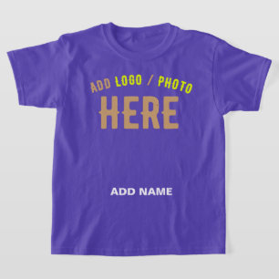 CAMISETA MARCA VERIFICADA ROXA PERSONALIZÁVEL MODERNA E STY