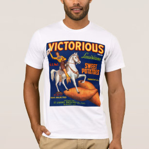 Camiseta Marca vitoriosa da Louisiana, batatas doces