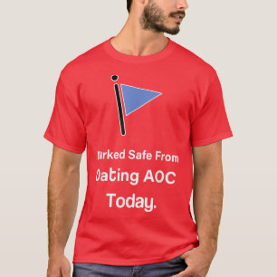 Camiseta Marcado como seguro do COA do Namorando hoje 