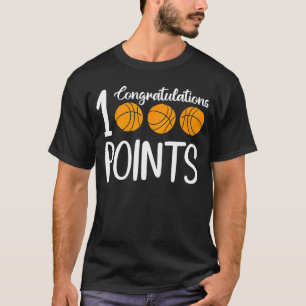Camiseta Marcador de 1000 Pontos de Basquetebol Jogador de