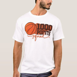 Camiseta Marcador de Basquete de 1000 Pontos Escola de Ens