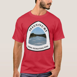 Camiseta Marcador de navegação do rio nacional recreativo d