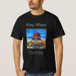 Camiseta Marcador do Ponto Mais Sul, Key West, Flórida