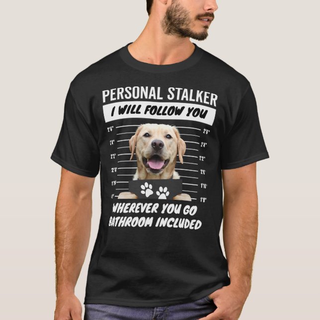 Camiseta Marcador Pessoal - Labrador Amarelo - Retriever (Frente)
